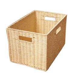 Grass Weave Storage Box Grass Weaving Basket Clothes Toy Storage Baskets [A]