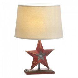 Farmhouse Red Star Table Lamp(D0102H5ICKW)