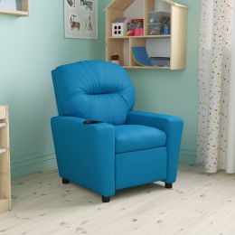 Contemporary Kids Recliner with Cup Holder(D0102HEIFXV)