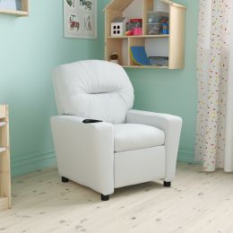 Contemporary Kids Recliner with Cup Holder(D0102HEIFXW)