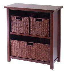 Milan 4pc Cabinet/Shelf with 3 Baskets