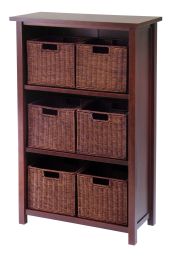 Milan 7-Pc Cabinet/Shelf with Baskets; 6 Small