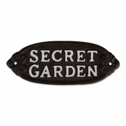 Accent Plus Secret Garden Cast Iron Sign
